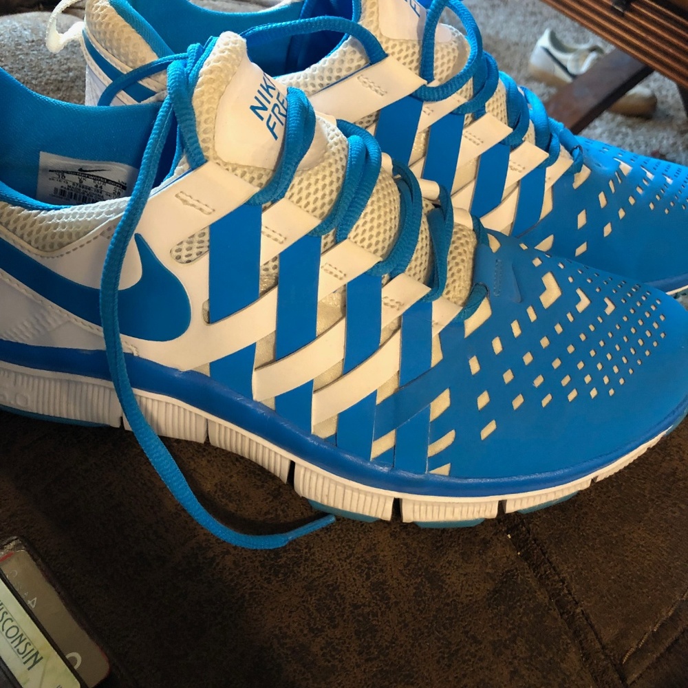 Nike Free Trainer Sneakers - Size 10 - Blue/White